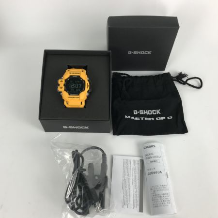  CASIO カシオ G-SHOCK マスター オブ G レンジマン メンズ腕時計 箱・充電器付 GPR-H1000 イエロー