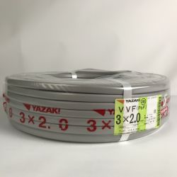 ■■ YAZAKI 電材 VVFケーブル 3芯×2.0mm×長さ100m 2025/01製造 3×2.0 Sランク