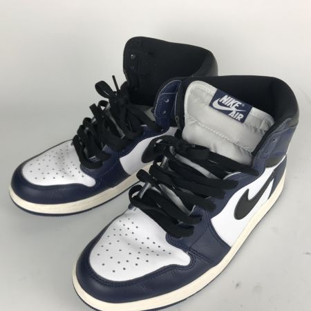 NIKE ナイキ エアジョーダン 27.5cm AIR JORDAN1 RETRO HI OG DZ5485-401 ネイビー×ブラック×ホワイト