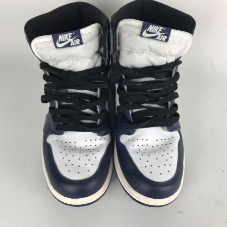  NIKE ナイキ エアジョーダン 27.5cm AIR JORDAN1 RETRO HI OG DZ5485-401 ネイビー×ブラック×ホワイト