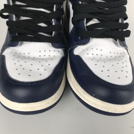  NIKE ナイキ エアジョーダン 27.5cm AIR JORDAN1 RETRO HI OG DZ5485-401 ネイビー×ブラック×ホワイト