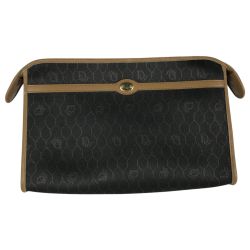 ■■ Christian Dior クリスチャンディオール ハニカム柄 クラッチバッグ ヴィンテージ ブラウン Bランク