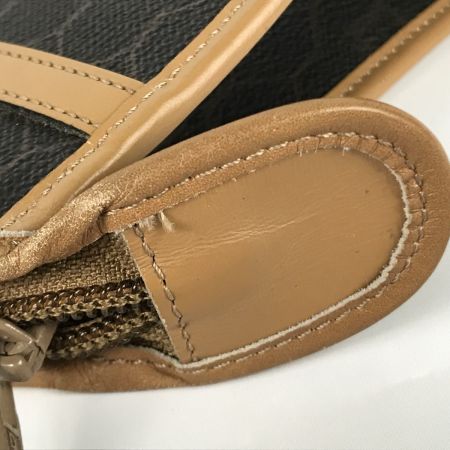  Christian Dior クリスチャンディオール ハニカム柄 クラッチバッグ ヴィンテージ ブラウン