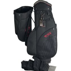 ■■ TUMI トゥミ キャディーバッグ ゴルフバッグ 22189D4 ブラック ヘッドカバー3個付 Bランク