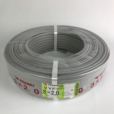  YAZAKI 電材 VVFケーブル 3芯×2.0mm×長さ100m 2025年1月製造