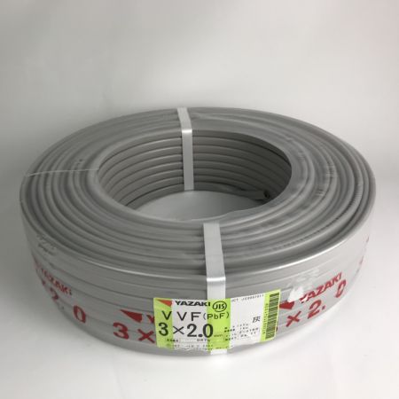  YAZAKI 電材 VVFケーブル 3芯×2.0mm×長さ100m 2024年11月製造