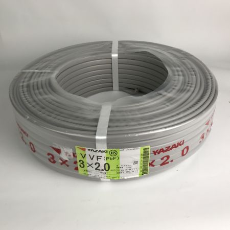  YAZAKI 電材 VVFケーブル 3芯×2.0mm×長さ100m 2025年01月製造