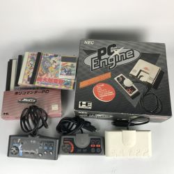 ■■ HORI PCエンジンまとめ 本体 ソフト コントローラー 倉庫番ワールド 桃太郎電鉄 マルチタップ ホリコマンダー ジャンク Dランク