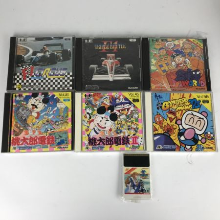  HORI PCエンジンまとめ 本体 ソフト コントローラー 倉庫番ワールド 桃太郎電鉄 マルチタップ ホリコマンダー ジャンク