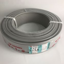■■ YAZAKI 電材 VVFケーブル 3芯×1.6mm×長さ100m 2024年11月製造 Nランク
