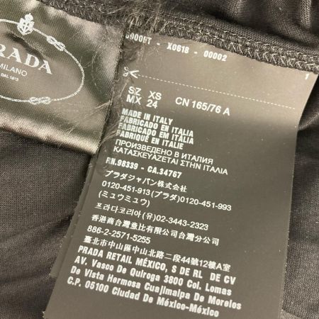  PRADA プラダ プリント 花柄Tシャツ 半袖シャツ SIZE XS 35838 S161 1XGP ブラック