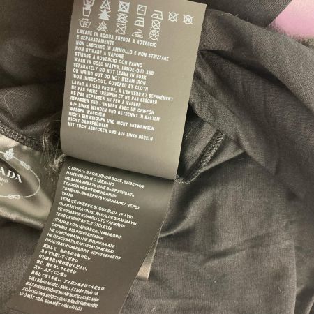  PRADA プラダ プリント 花柄Tシャツ 半袖シャツ SIZE XS 35838 S161 1XGP ブラック