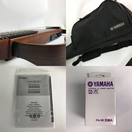  YAMAHA ヤマハ サイレントギター 着脱式フレーム ケース/アダプタ-/説明書 SLG200N NT