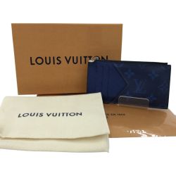 ■■ LOUIS VUITTON ルイヴィトン カードケース モノグラム タイガラマ 箱・布袋付 M30270 コバルト Bランク