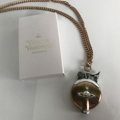  Vivienne Westwood オイルライター ネックレス 90VL ピンクゴールド Bランク
