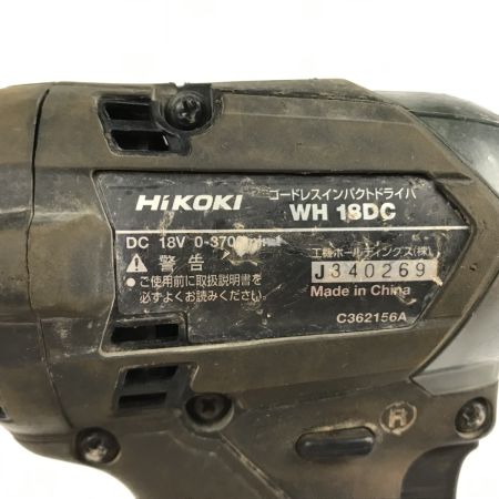  HiKOKI ハイコーキ コードレス式インパクトドライバ 18v バッテリー1個付き WH18DC