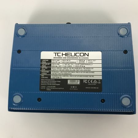  TC HELICON VoiceLive Play ボーカル用エフェクター ブルー