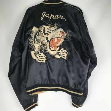  TAILOR東洋 スカジャン  [SIZE XL] 初期型 氷室京介 虎顔×CHEVY LOVER TT10495 ブラック