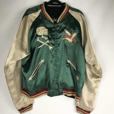  TAILOR東洋 スカジャン  [SIZE XL] 初期型 氷室京介 虎顔×CHEVY LOVER TT10495 ブラック