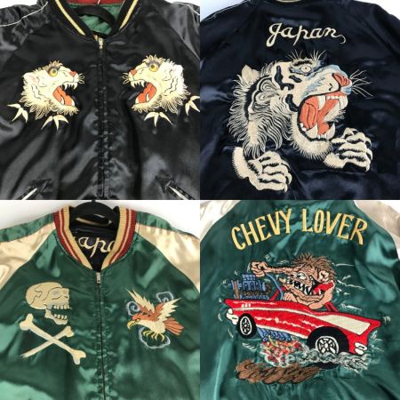  TAILOR東洋 スカジャン  [SIZE XL] 初期型 氷室京介 虎顔×CHEVY LOVER TT10495 ブラック
