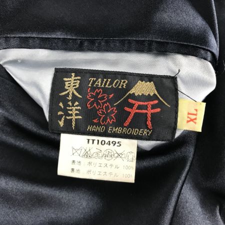  TAILOR東洋 スカジャン  [SIZE XL] 初期型 氷室京介 虎顔×CHEVY LOVER TT10495 ブラック