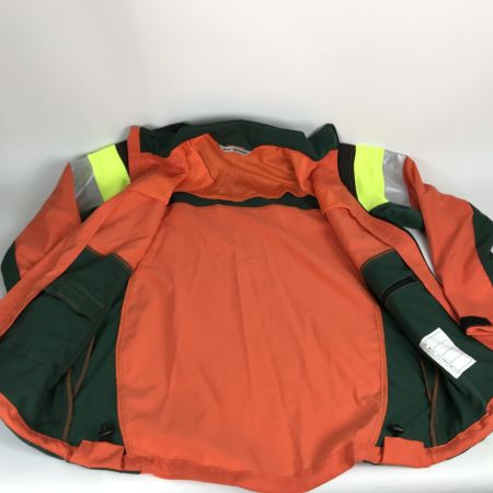  MAC GREEN リンタロウ チェーンソー作業用スーツ セットアップ Mサイズ MT541／MT517 グリーン×オレンジ