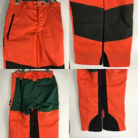  MAC GREEN リンタロウ チェーンソー作業用スーツ セットアップ Mサイズ MT541／MT517 グリーン×オレンジ