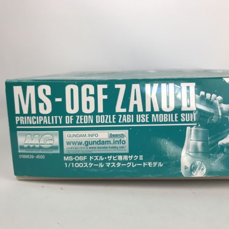   1/100 プラモデル MG MS-06F ドズル・ザビ専用ザクII 「機動戦士ガンダムMSV」 プレミアムバンダイ限定