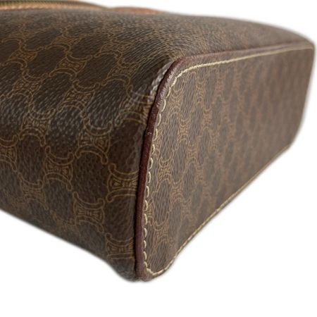  CELINE セリーヌ マカダム柄 バニティバッグ ヴィンテージセリーヌ オールドセリーヌ M92 ブラウン