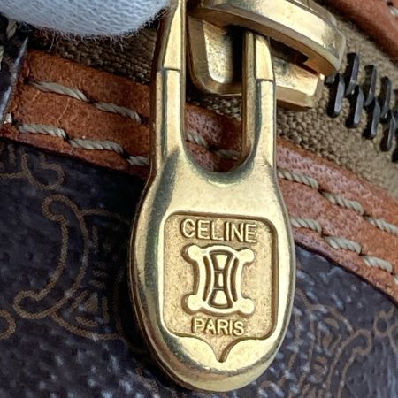  CELINE セリーヌ マカダム柄 バニティバッグ ヴィンテージセリーヌ オールドセリーヌ M92 ブラウン
