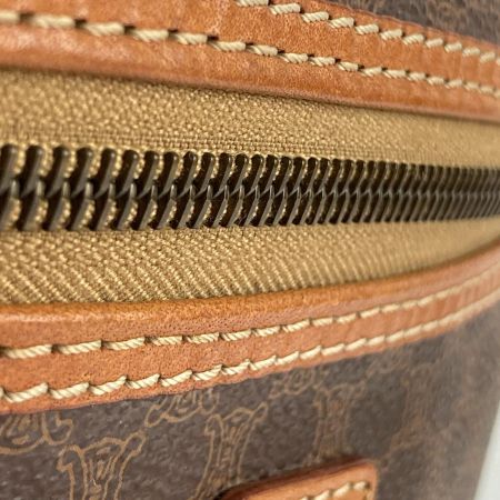  CELINE セリーヌ マカダム柄 バニティバッグ ヴィンテージセリーヌ オールドセリーヌ M92 ブラウン