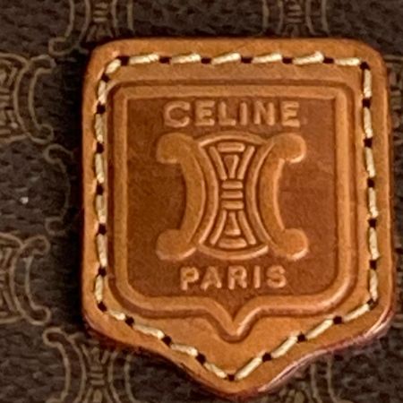  CELINE セリーヌ マカダム柄 バニティバッグ ヴィンテージセリーヌ オールドセリーヌ M92 ブラウン