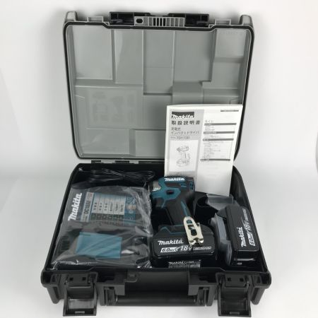  MAKITA マキタ インパクトドライバー 充電器・充電池2個付 コードレス式18v TD173DRGX ブルー 未使用品