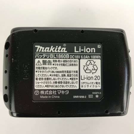  MAKITA マキタ リチウムイオンバッテリー 18V 6.0A BL1860B 未使用