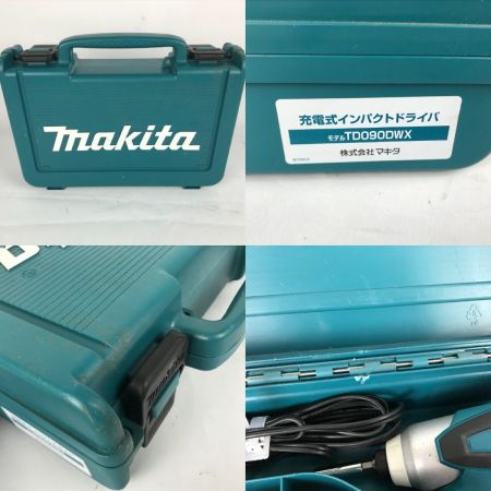  MAKITA マキタ インパクトドライバ  充電器・充電池1個・ケース付 10.8v 640060 TD090DWX ブルー