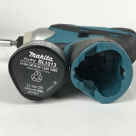  MAKITA マキタ インパクトドライバ  充電器・充電池1個・ケース付 10.8v 640060 TD090DWX ブルー