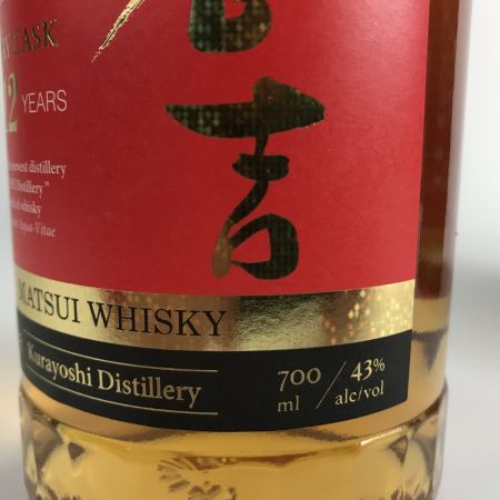 【北海道内限定発送】  倉吉 シェリーカスク 12年 マツイブレンデッドウィスキー 700ml 43度 未開栓
