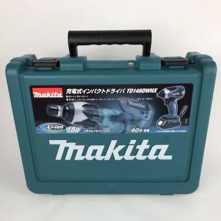  MAKITA マキタ コードレス式インパクトドライバー 充電器・充電池2個・ケース付 18v 1.5Ah TD146DX グリーン