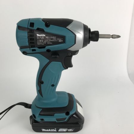  MAKITA マキタ コードレス式インパクトドライバー 充電器・充電池2個・ケース付 18v 1.5Ah TD146DX グリーン