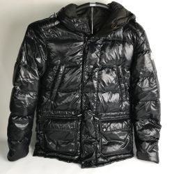 ■■ MONCLER モンクレール ハリウッド リバーシブルダウンジャケット size1 41404 ブラックXブラウン Bランク