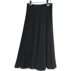  PRADA プラダ ロングスカート プリーツスカート Sサイズ 36S P175RH S202 10ES ダークブラウン Bランク