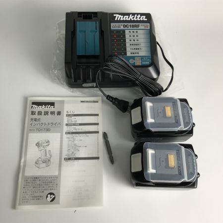  MAKITA マキタ インパクトドライバー 18v 本体/充電器/バッテリー２個 TD173DRGX ブルー 未使用