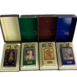■■ CAMUS カミュ コニャック4点 50ml ブック型 ミニボトル ルノワール・春の花束・浴後の女/ゴッホ・ひまわり等 未開栓 Sランク 未開栓