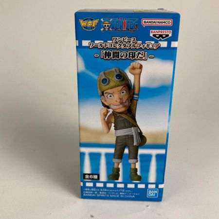   【未開封】ONE PIECE 仲間の印だ ウソップ ワールドコレクタブルフィギュア ミニフィギュア BANDAI