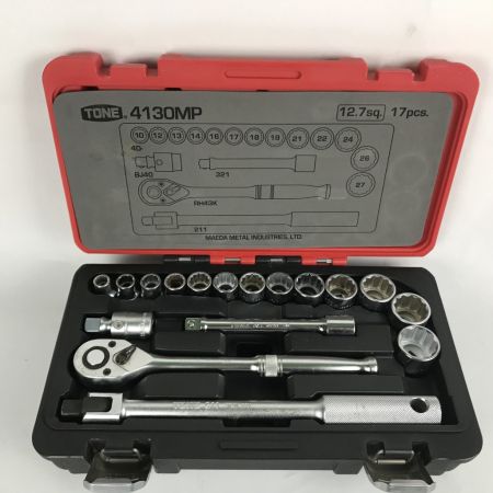  TONE トネ ソケットレンチセット 4130MP レッド
