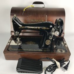■■ Singer シンガー 【アンティーク】ミシン シンガーモデル99 木箱入り 動作品 Cランク