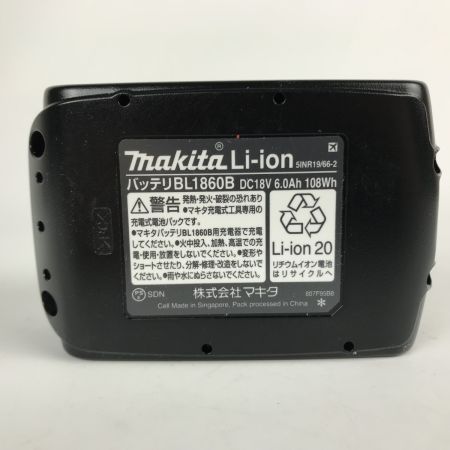  MAKITA マキタ リチウムイオンバッテリー 18V 6.0A 未使用 BL1860B