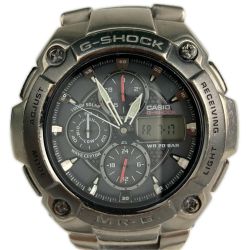 ■■ CASIO カシオ 腕時計 G-SHOCK ジーショック 電波ソーラー デジアナウォッチ MRG-7000DJ ブラック x シルバー Cランク