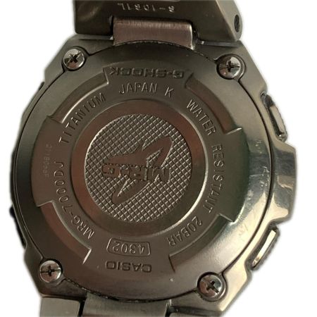 CASIO カシオ 腕時計 G-SHOCK ジーショック 電波ソーラー デジアナウォッチ MRG-7000DJ ブラック x シルバー