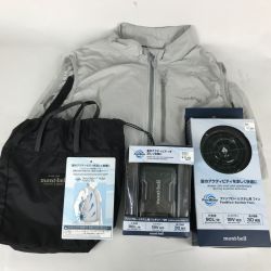 ■■ mont･bell モンベル ファンブローセット (バッテリー19V・ファン・ベスト)ファンブローベスト Lサイズ グレー 1132245 1132244 グレー Bランク